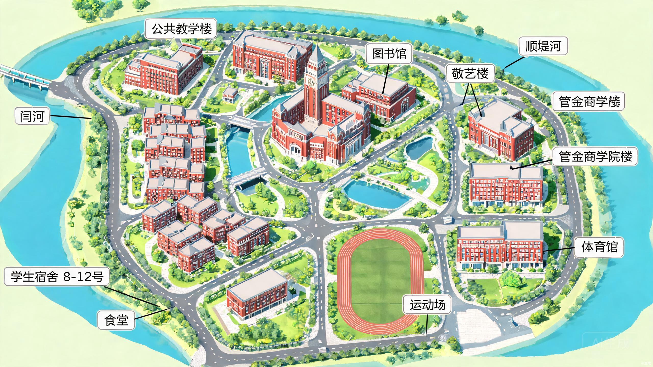徐工程东校区建筑分布图
